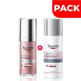 Pack Eucerin Antipigment Serum Dual 30 ML & Crema Facial Noche 50 ML - Pack 2 UN