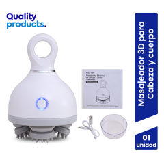 Masajeador Eléctrico Vibratorio 3D para Cabeza y Cuerpo Relax Me - Caja 1 UN