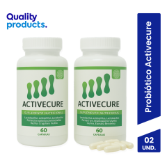 Probiótico Activecure Frasco 60 capsulas - Pack 2 UN